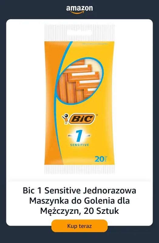 Amazon - gazetka promocyjna Jednorazowe maszynki do golenia od piątku 14.08  - strona 3