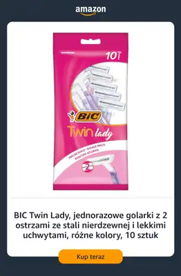 Amazon - gazetka promocyjna Jednorazowe maszynki do golenia od piątku 14.08  - strona 8