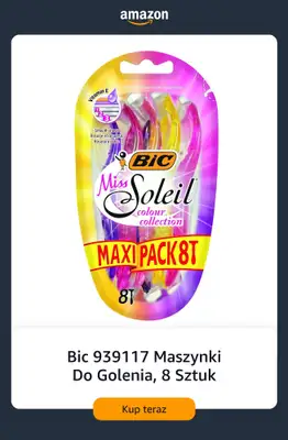 Amazon - gazetka promocyjna Jednorazowe maszynki do golenia od piątku 14.08  - strona 2