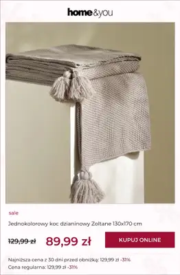 home&you - gazetka promocyjna SALE od piątku 14.08 do czwartku 20.08 - strona 7