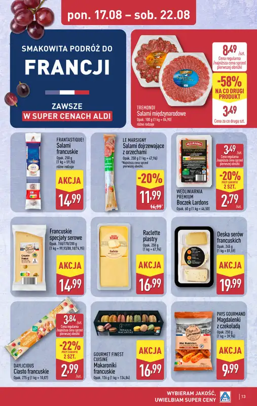 Aldi - gazetka promocyjna Pełny katalog! od poniedziałku 17.08 do soboty 22.08 - strona 13
