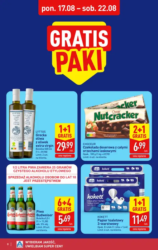 Aldi - gazetka promocyjna Pełny katalog! od poniedziałku 17.08 do soboty 22.08 - strona 8