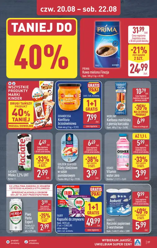 Aldi - gazetka promocyjna Pełny katalog! od poniedziałku 17.08 do soboty 22.08 - strona 37