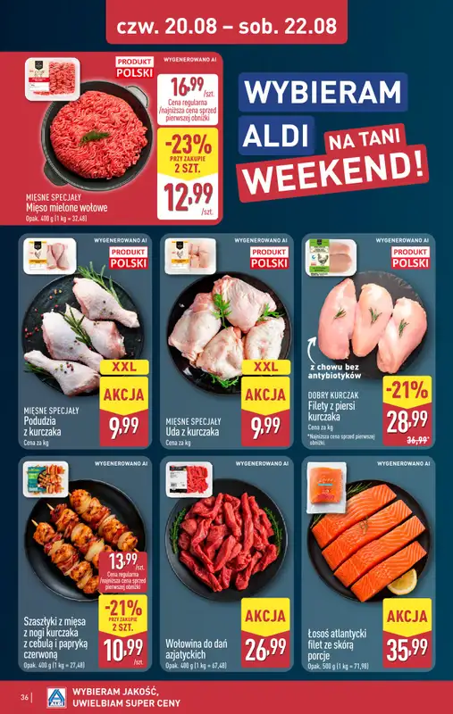 Aldi - gazetka promocyjna Pełny katalog! od poniedziałku 17.08 do soboty 22.08 - strona 36