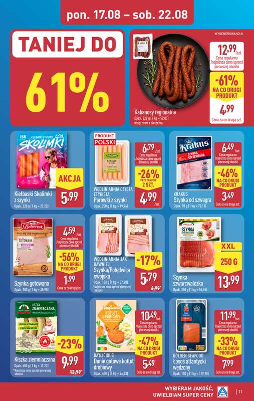 Aldi - gazetka promocyjna Pełny katalog! od poniedziałku 17.08 do soboty 22.08 - strona 11