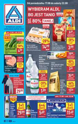 Aldi - gazetka promocyjna Pełny katalog! od poniedziałku 17.08 do soboty 22.08