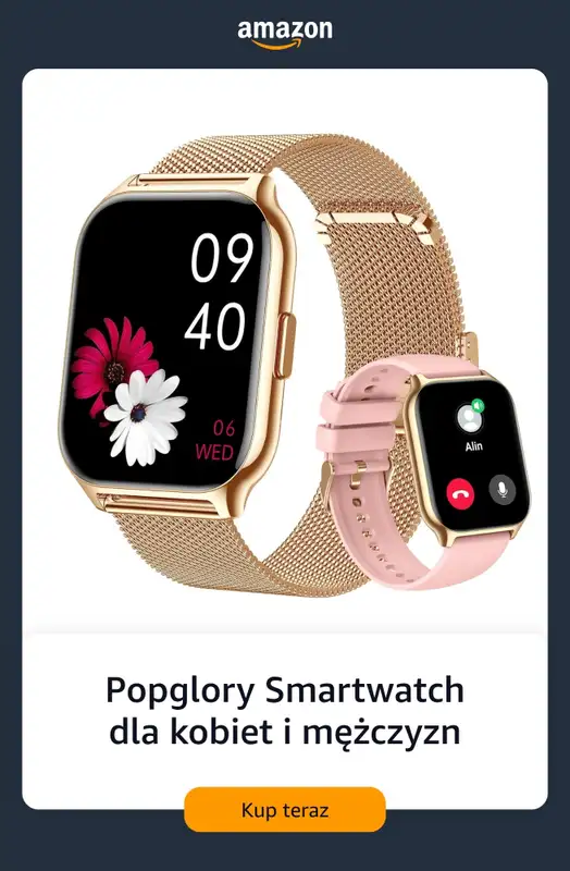 Amazon - gazetka promocyjna Smartwatche od soboty 15.08  - strona 9