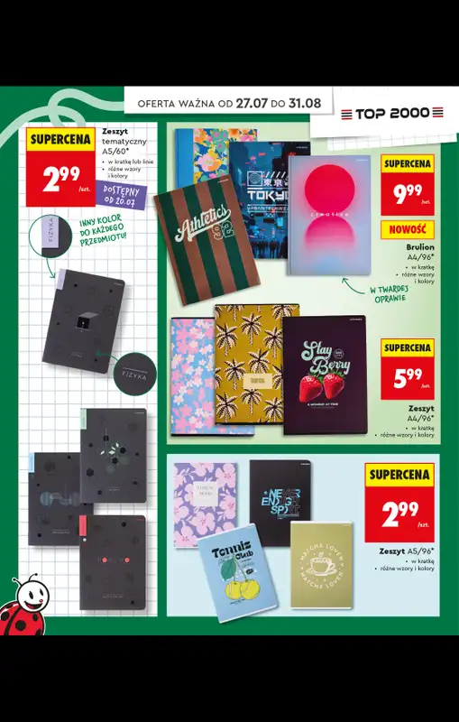 Biedronka - gazetka promocyjna Do Mojej szkoły idę od poniedziałku 20.07 do poniedziałku 31.08 - strona 68
