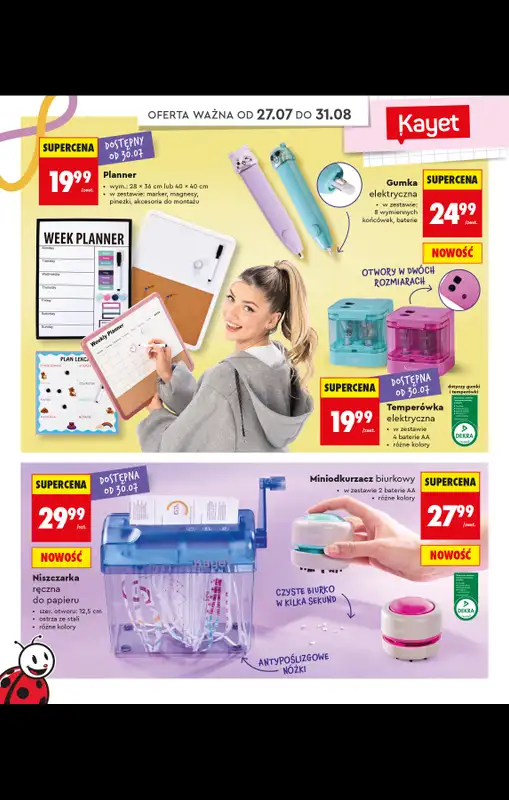 Biedronka - gazetka promocyjna Do Mojej szkoły idę od poniedziałku 20.07 do poniedziałku 31.08 - strona 20