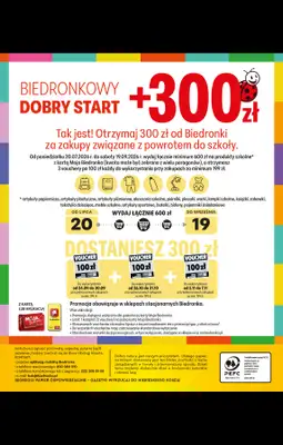 Biedronka - gazetka promocyjna Do Mojej szkoły idę od poniedziałku 20.07 do poniedziałku 31.08 - strona 96