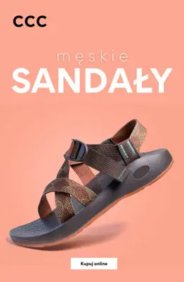 CCC - gazetka promocyjna SANDAŁY męskie od piątku 14.08 