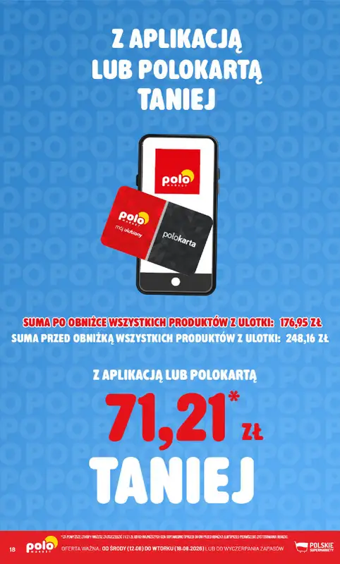 POLOmarket - gazetka promocyjna Kupuj taniej z aplikacją lub polokartą od środy 12.08 do wtorku 18.08 - strona 18