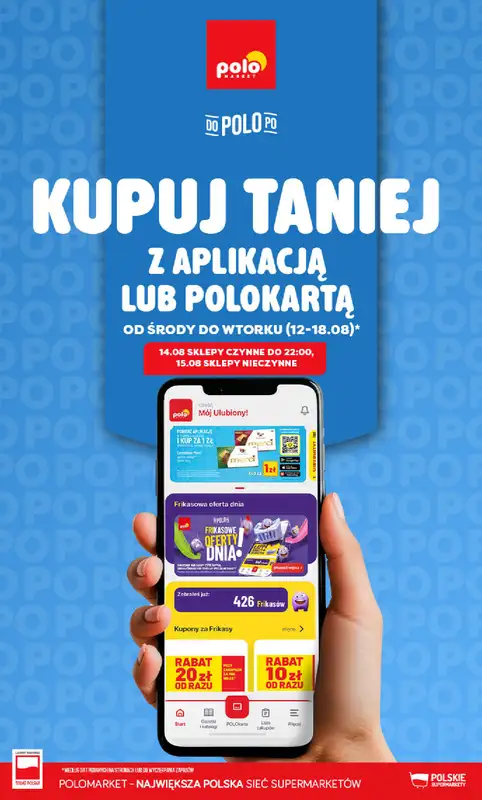 POLOmarket - gazetka promocyjna Kupuj taniej z aplikacją lub polokartą  