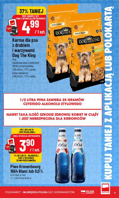 POLOmarket - gazetka promocyjna Kupuj taniej z aplikacją lub polokartą od środy 12.08 do wtorku 18.08 - strona 17