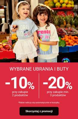 Smyk - gazetka promocyjna Ubrania i buty: -10% przy 2 szt. | -20% przy 3 szt. od czwartku 13.08 do poniedziałku 17.08