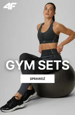 4F - gazetka promocyjna Gym sets dla niej od piątku 14.08 
