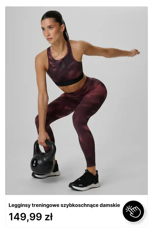 4F - gazetka promocyjna Gym sets dla niej od piątku 14.08  - strona 3