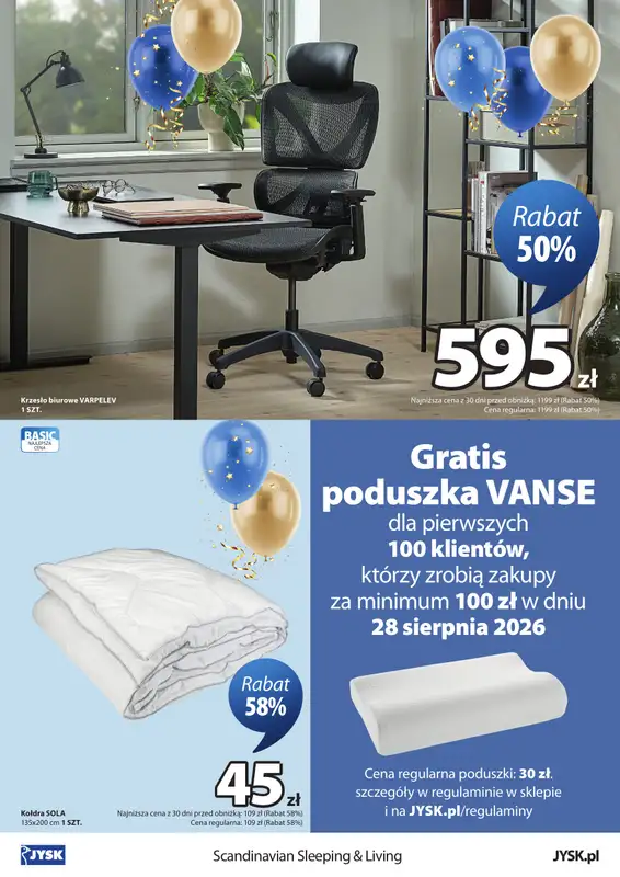 Jysk - gazetka promocyjna ZŁOCIENIEC: Wielkie Otwarcie JYSK! Już 28.08! od piątku 28.08 do czwartku 03.09 - strona 2