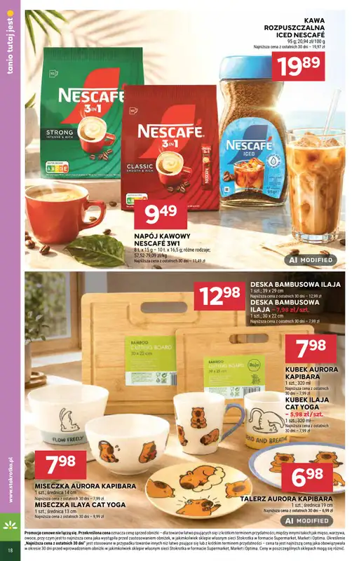 Stokrotka - gazetka promocyjna Gazetka Market od czwartku 13.08 do środy 19.08 - strona 18