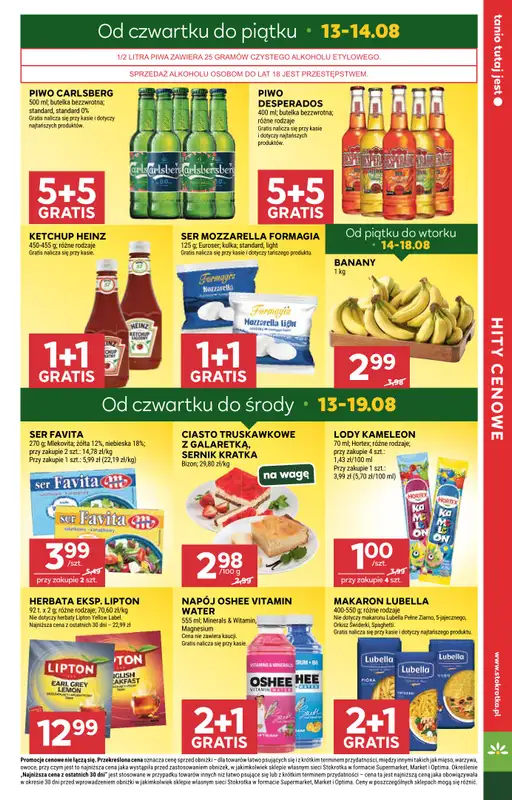 Stokrotka - gazetka promocyjna Gazetka Market od czwartku 13.08 do środy 19.08 - strona 5
