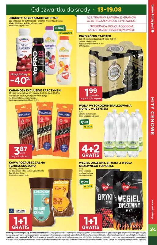 Stokrotka - gazetka promocyjna Gazetka Supermarket od czwartku 13.08 do środy 19.08 - strona 7