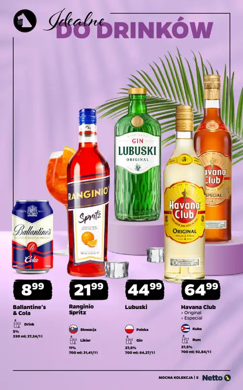 Netto - gazetka promocyjna Mocna Kolekcja - Alkohole mocne  do niedzieli 30.08 - strona 5