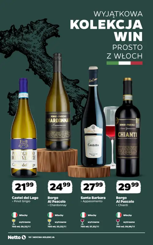 Netto - gazetka promocyjna Mocna Kolekcja - Wina  do niedzieli 30.08 - strona 10