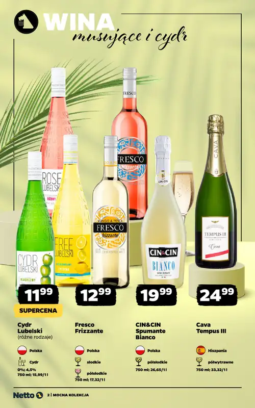 Netto - gazetka promocyjna Mocna Kolekcja - Wina  do niedzieli 30.08 - strona 2