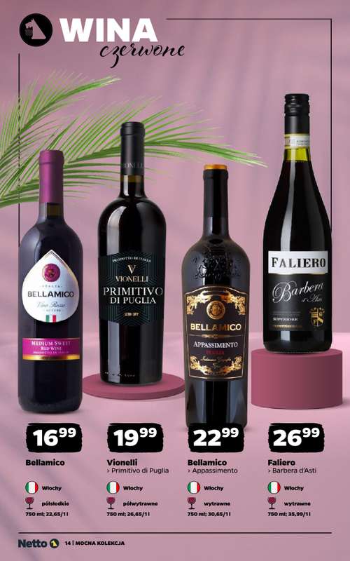 Netto - gazetka promocyjna Mocna Kolekcja - Wina  do niedzieli 30.08 - strona 14