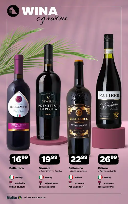 Netto - gazetka promocyjna Mocna Kolekcja - Wina  do niedzieli 30.08 - strona 14