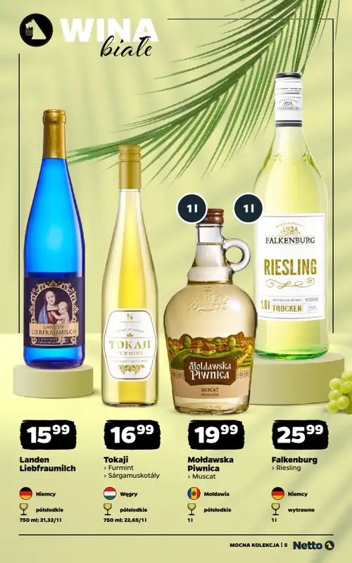 Netto - gazetka promocyjna Mocna Kolekcja - Wina  do niedzieli 30.08 - strona 5