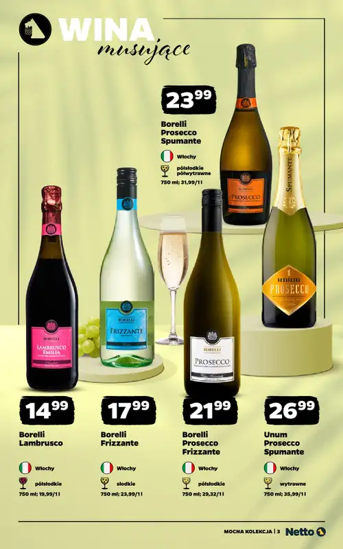 Netto - gazetka promocyjna Mocna Kolekcja - Wina  do niedzieli 30.08 - strona 3