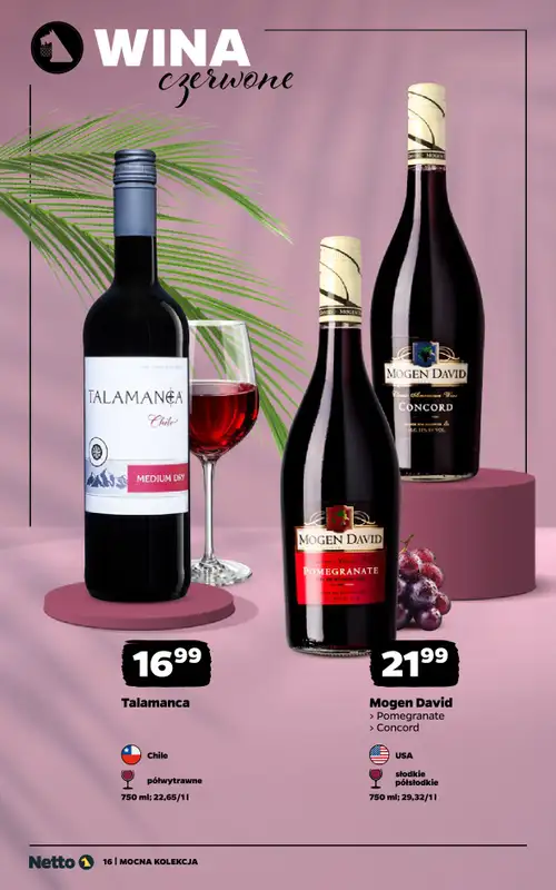 Netto - gazetka promocyjna Mocna Kolekcja - Wina  do niedzieli 30.08 - strona 16
