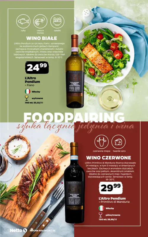 Netto - gazetka promocyjna Mocna Kolekcja - Wina  do niedzieli 30.08 - strona 12