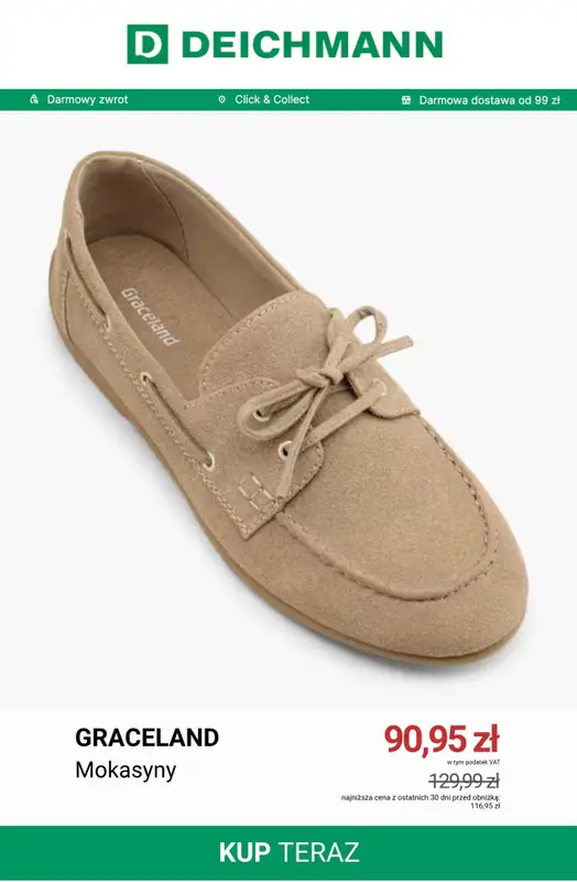 Deichmann - gazetka promocyjna Wyprzedaż do 99 zł od niedzieli 16.08  - strona 4