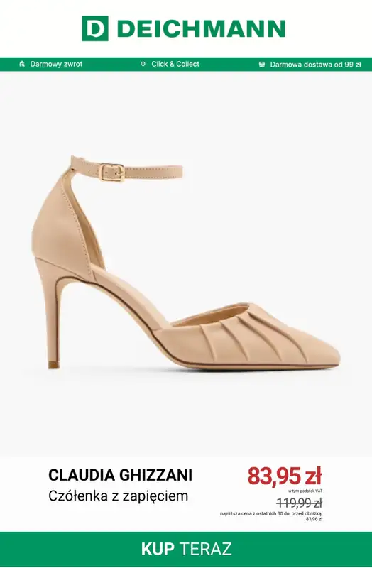 Deichmann - gazetka promocyjna Wyprzedaż do 99 zł od niedzieli 16.08  - strona 10
