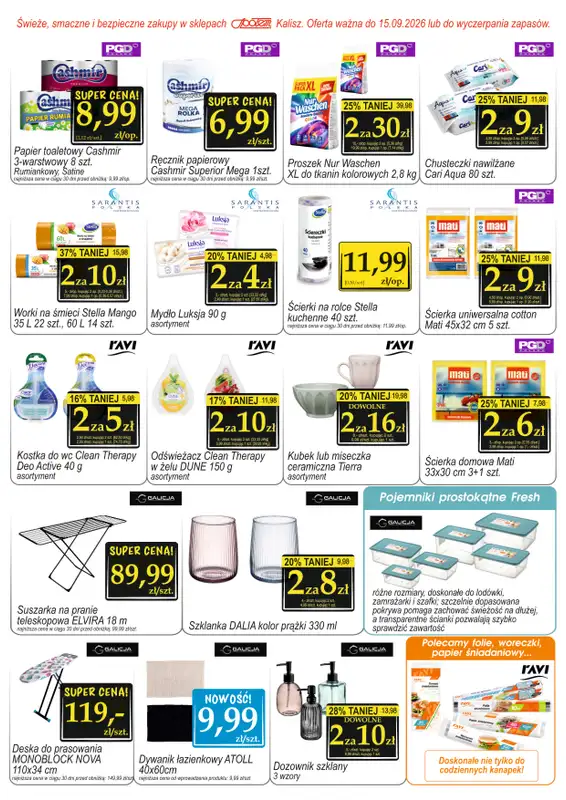 Społem - Blisko i Korzystnie - gazetka promocyjna Gazetka PSS Kalisz od środy 19.08 do wtorku 15.09 - strona 7