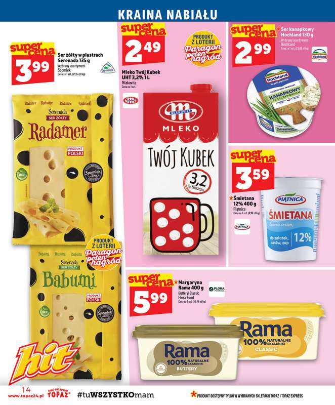 TOPAZ - gazetka promocyjna Gazetka od czwartku 20.08 do środy 26.08 - strona 14
