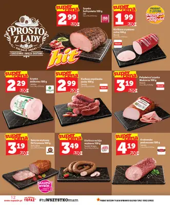 TOPAZ - gazetka promocyjna Gazetka od czwartku 20.08 do środy 26.08 - strona 12