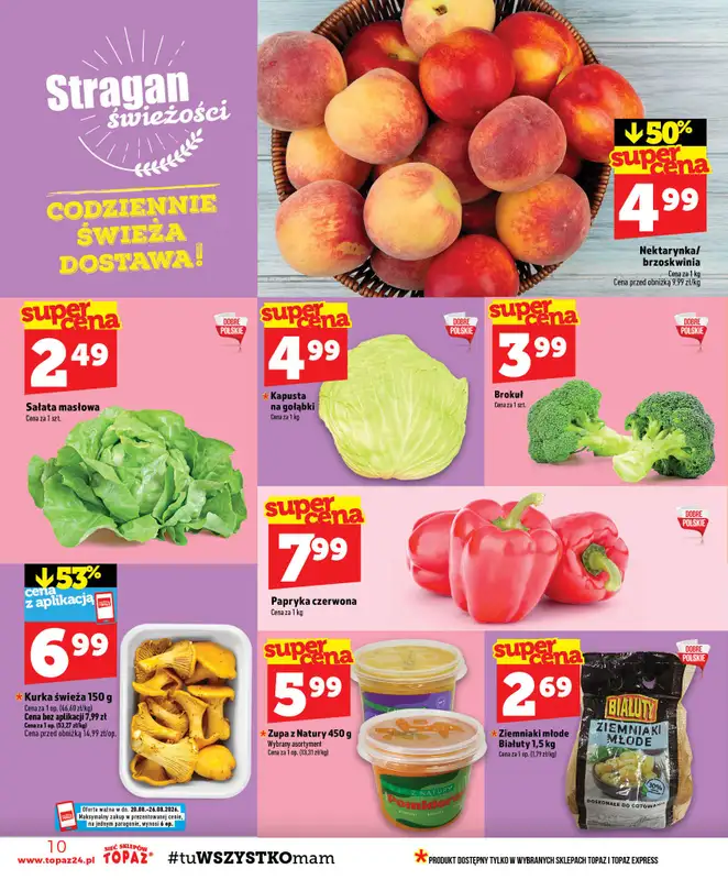 TOPAZ - gazetka promocyjna Gazetka od czwartku 20.08 do środy 26.08 - strona 10