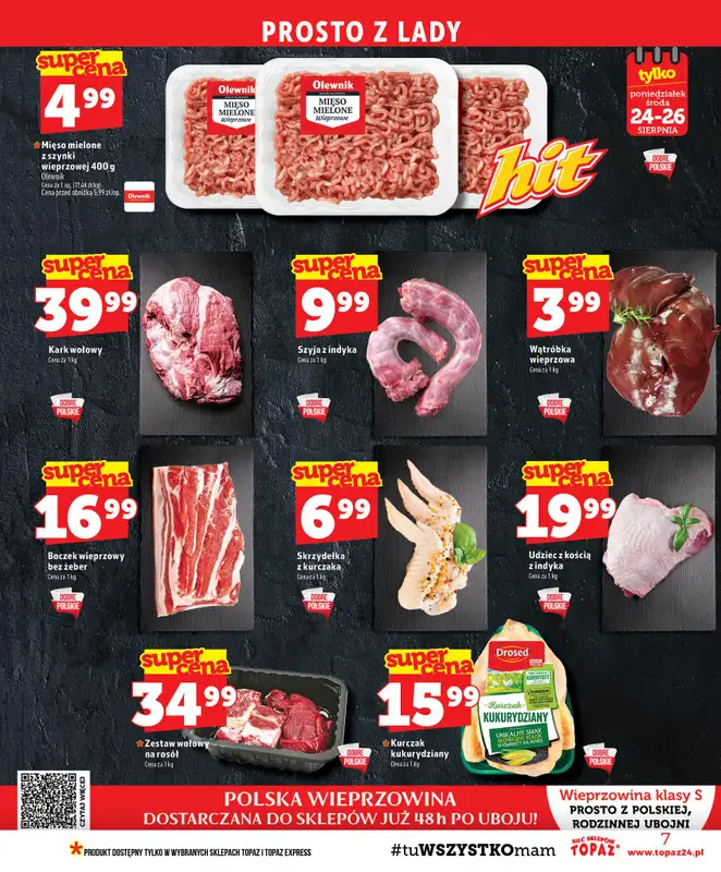 TOPAZ - gazetka promocyjna Gazetka od czwartku 20.08 do środy 26.08 - strona 7