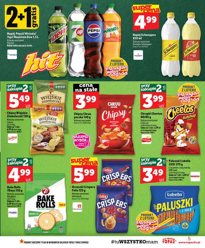 TOPAZ - gazetka promocyjna Gazetka od czwartku 20.08 do środy 26.08 - strona 5