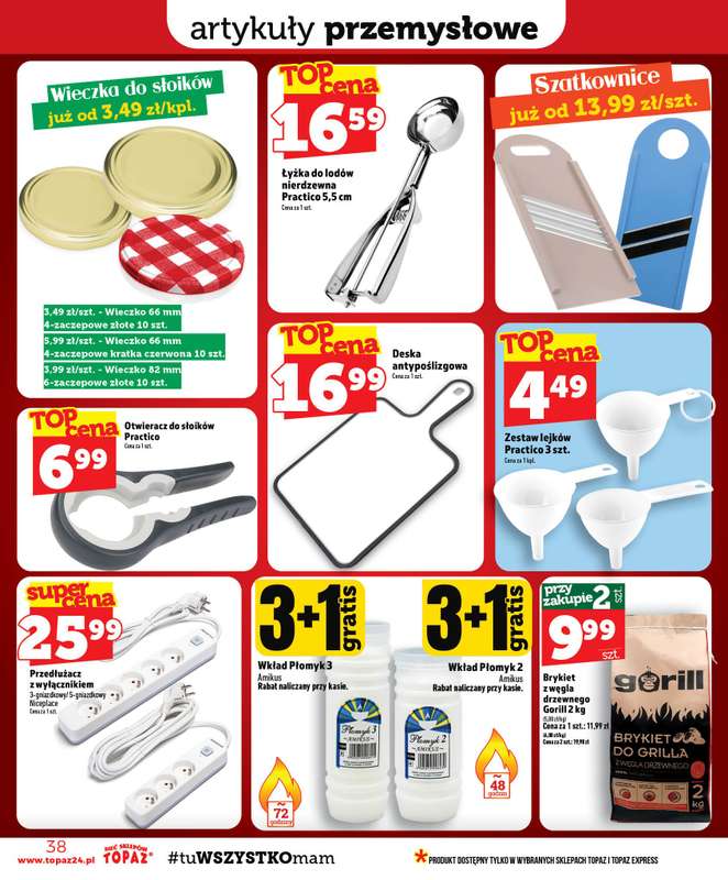 TOPAZ - gazetka promocyjna Gazetka od czwartku 20.08 do środy 26.08 - strona 38