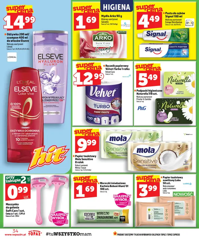 TOPAZ - gazetka promocyjna Gazetka od czwartku 20.08 do środy 26.08 - strona 34