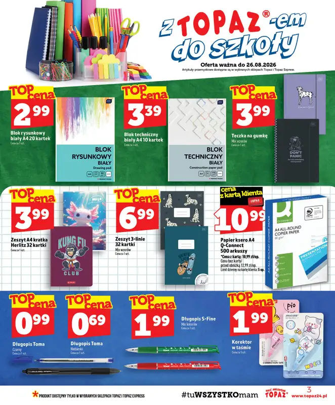TOPAZ - gazetka promocyjna Gazetka od czwartku 20.08 do środy 26.08 - strona 3