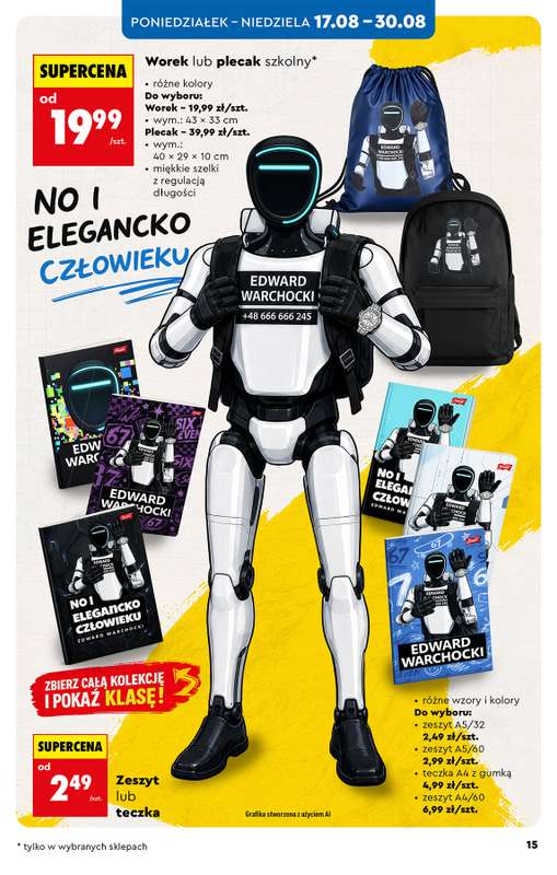 Biedronka - gazetka promocyjna Hity i inspiracje, od 17.08 od poniedziałku 17.08 do środy 02.09 - strona 15