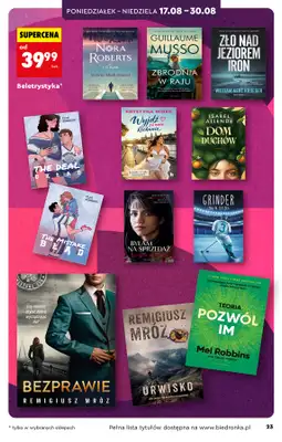 Biedronka - gazetka promocyjna Hity i inspiracje, od 17.08 od poniedziałku 17.08 do środy 02.09 - strona 23
