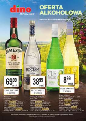 Dino - gazetka promocyjna Oferta alkoholowa od piątku 14.08 do piątku 14.08