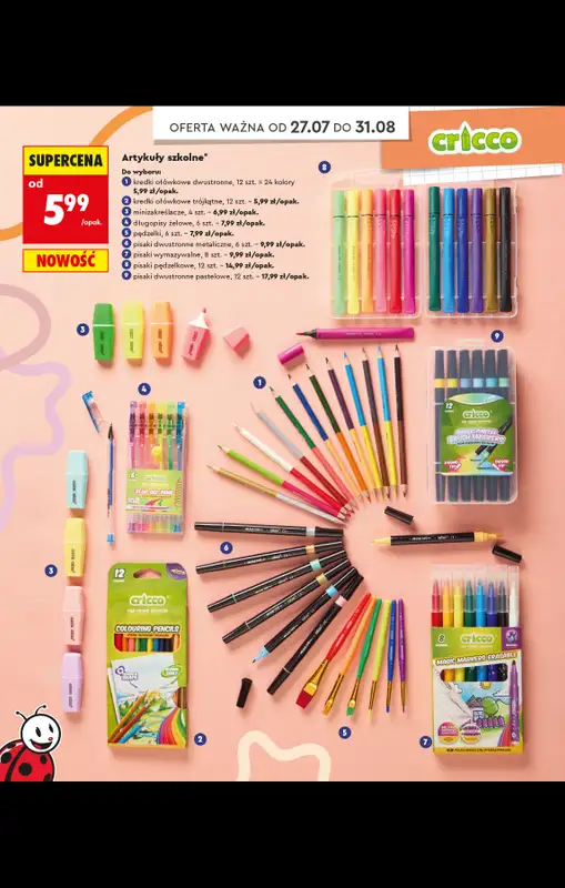 Biedronka - gazetka promocyjna Do Mojej szkoły idę od poniedziałku 20.07 do poniedziałku 31.08 - strona 84