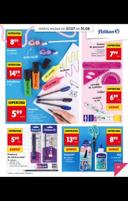Biedronka - gazetka promocyjna Do Mojej szkoły idę od poniedziałku 20.07 do poniedziałku 31.08 - strona 73
